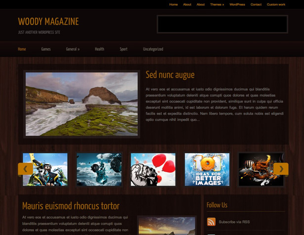 50+ New WordPress Themes: March 2011 woodymagazine