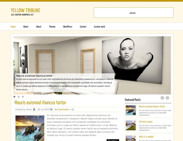 50+ New WordPress Themes: March 2011 yellowmagazine