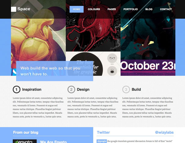 50+ New WordPress Themes: March 2011 space 4