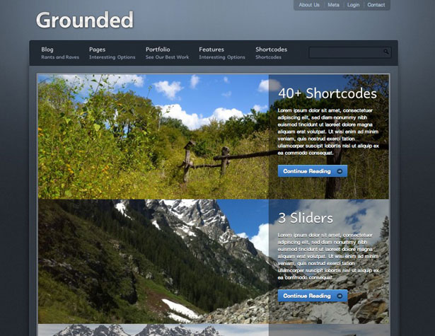 50+ New WordPress Themes: March 2011 grounded
