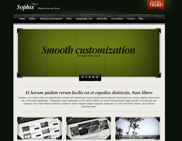 50+ New WordPress Themes: March 2011 sophis
