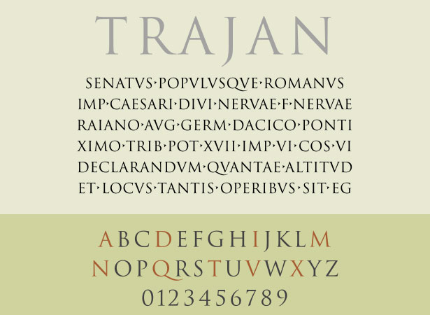 Trajan Font Trajan Font