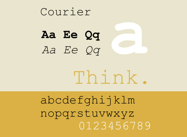 Courier Font Courier Font