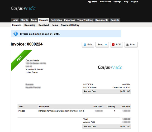 6 Time-Tested Applications for Freelance Web Designers freshbooks 4