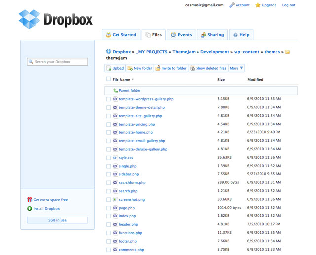 6 Time-Tested Applications for Freelance Web Designers dropbox 8