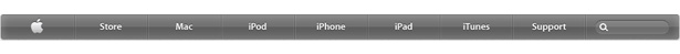 Changes to the Apple.com Design Apple's new navigation bar