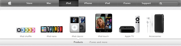 Changes to the Apple.com Design The Animated Product Browser