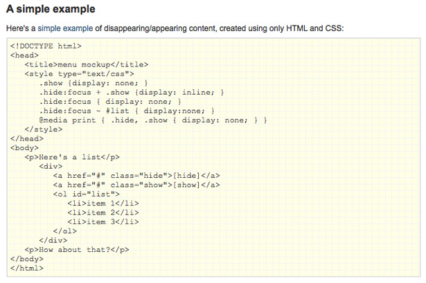 50+ Awesome CSS3 Techniques for Better Designs showingcontent