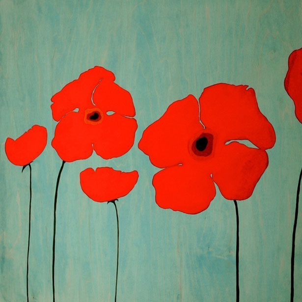 Inspiration: A Dozen Awesome Etsy Artists poppies