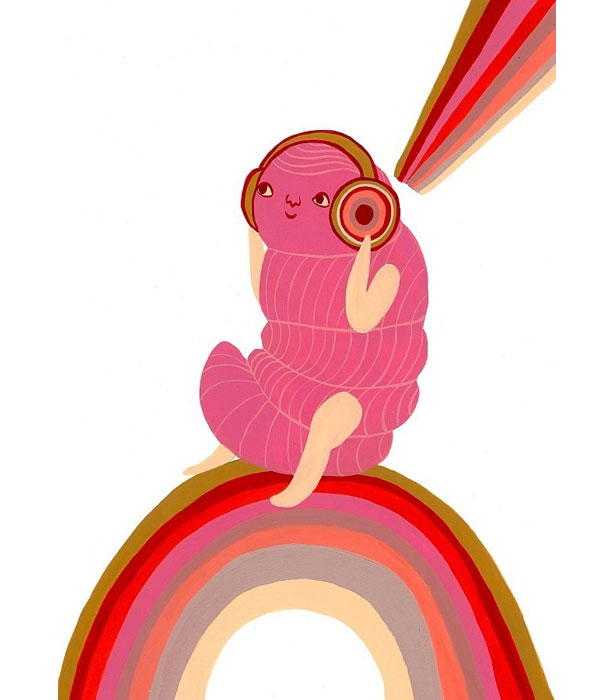 Inspiration: A Dozen Awesome Etsy Artists pinkwormjams