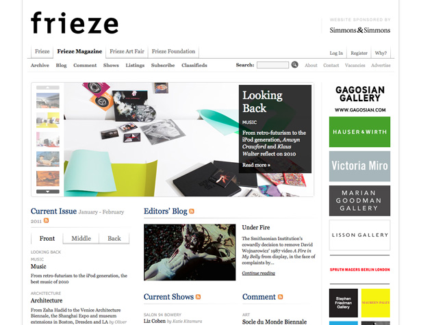 The Design–Content Life Cycle frieze