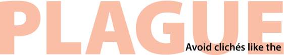 Create Headings With Big and Small Overlapping Text small text aligned to the lower right