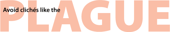 Create Headings With Big and Small Overlapping Text small text aligned to the upper left