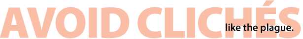 Create Headings With Big and Small Overlapping Text small text aligned to the lower right