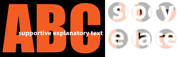 Create Headings With Big and Small Overlapping Text text with problems
