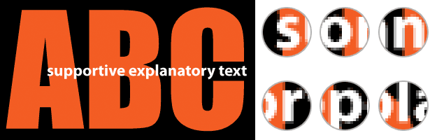 Create Headings With Big and Small Overlapping Text text with solutions