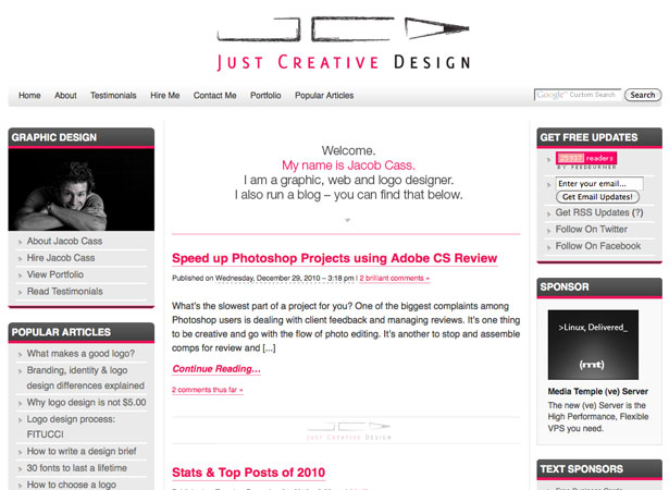Web Design Predictions for 2011 Jacob Cass Just Creative Design