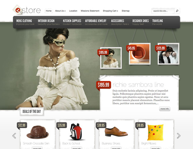 45+ New WordPress Themes: October 2010 estore