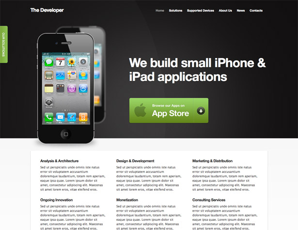 45+ New WordPress Themes: October 2010 thedeveloper