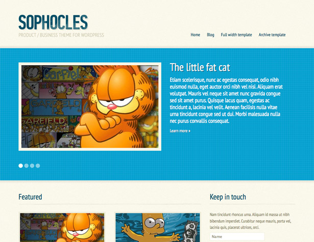 45+ New WordPress Themes: October 2010 sophocles