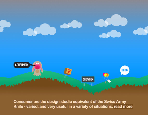 Showcase: Funky And Experimental Websites consumer