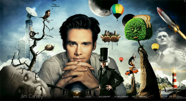 Showcase: Funky And Experimental Websites jimcarrey