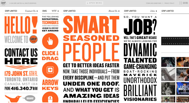 Showcase: Funky And Experimental Websites griplimited