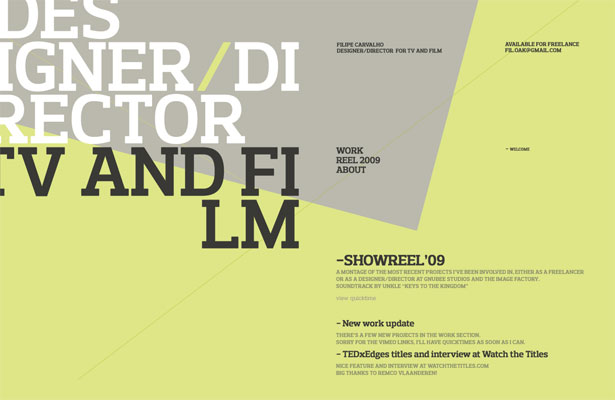 Showcase: Funky And Experimental Websites randomthoughtpattern