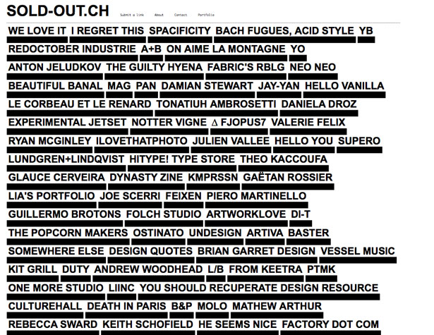 Showcase: Funky And Experimental Websites soldout