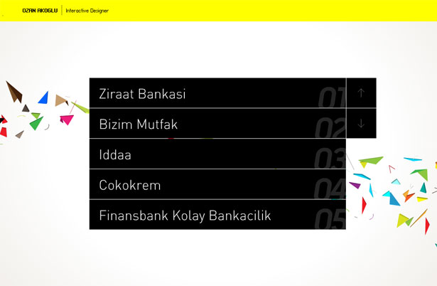 Showcase: Funky And Experimental Websites ozanakoglu
