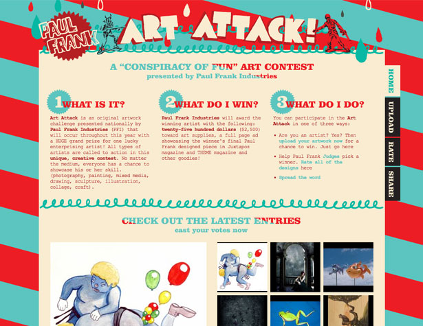 Showcase: Funky And Experimental Websites artattack