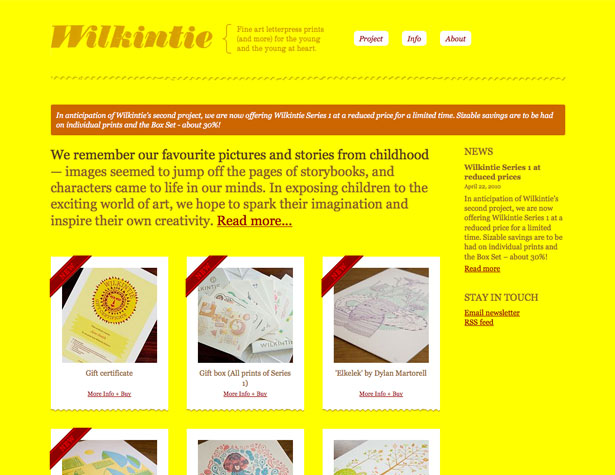 Showcase: Funky And Experimental Websites wilkintie
