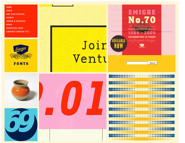 Showcase: Funky And Experimental Websites emigre