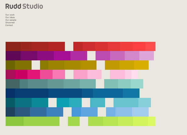 Showcase: Funky And Experimental Websites ruddstudio