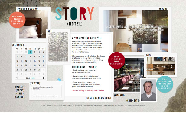 Showcase: Funky And Experimental Websites storyhotel