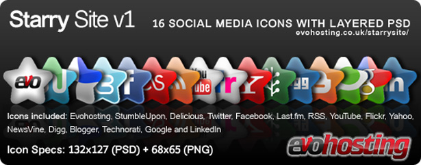 Ultimate Collection of Social Media Icons starrysite