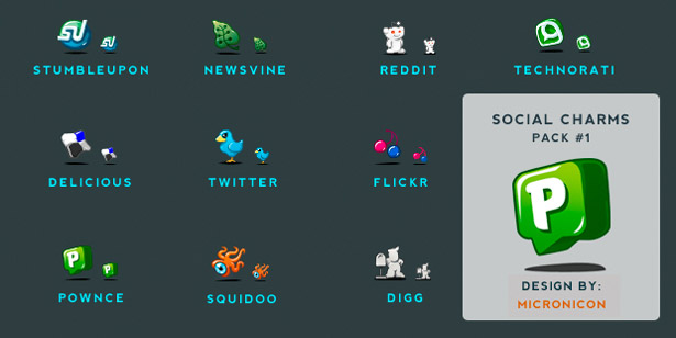 Ultimate Collection of Social Media Icons socialcharms1