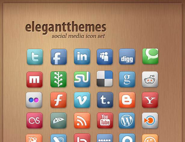 Ultimate Collection of Social Media Icons elegantthemes