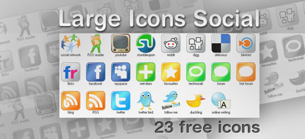 Ultimate Collection of Social Media Icons largeiconssocial