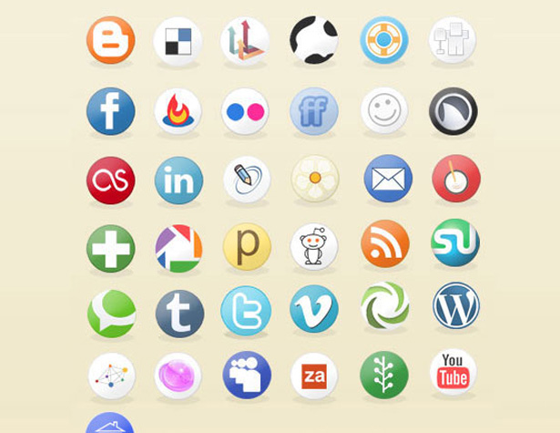 Ultimate Collection of Social Media Icons circularicons