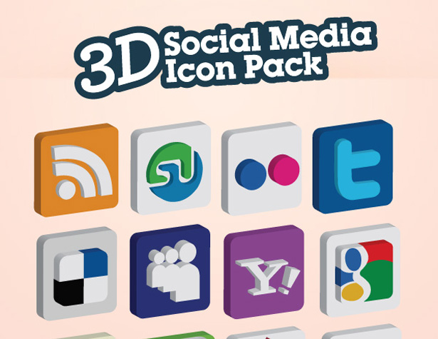 Ultimate Collection of Social Media Icons 3dsocialicons