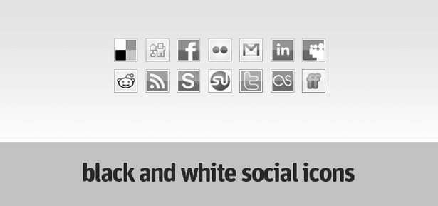 Ultimate Collection of Social Media Icons blackandwhiteicons