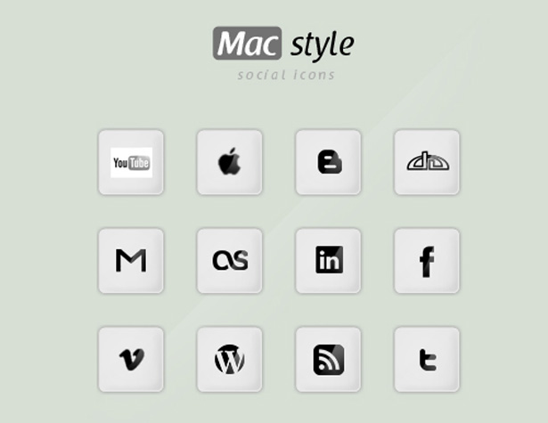 Ultimate Collection of Social Media Icons macstyle