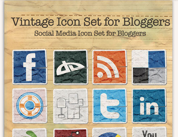 Ultimate Collection of Social Media Icons vintageiconset