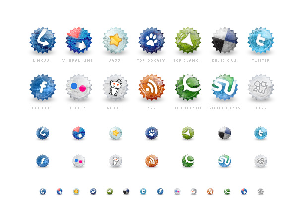 Ultimate Collection of Social Media Icons socialgrungeicons