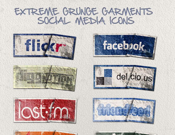 Ultimate Collection of Social Media Icons grungegarments