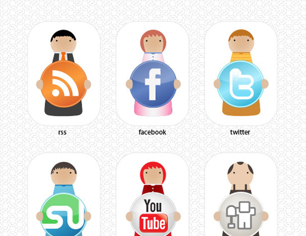 Ultimate Collection of Social Media Icons characterset