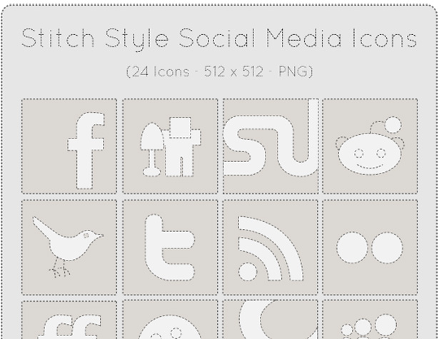 Ultimate Collection of Social Media Icons stitchstyle