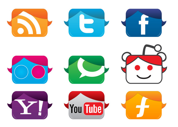 Ultimate Collection of Social Media Icons headsocialicons