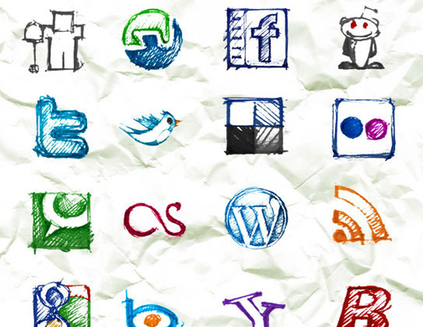 Ultimate Collection of Social Media Icons socialsketches